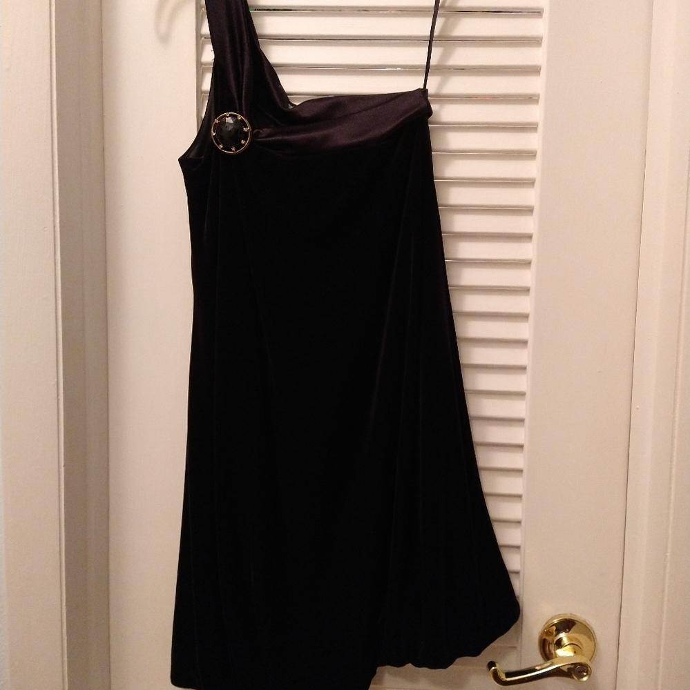 Charlotte Russe black velvet dress